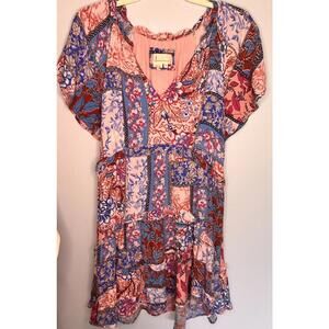 Anthropologie Robin Tiered Mini Dress, Size Extra Small